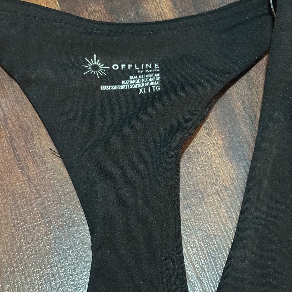 NWT Aerie Racerback crop tank with shelf bra - Picture 2 of 6